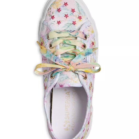 Superga x LoveShackFancy Collab Floral Low Top Sneakers | Size M6 W7.5 | NIB - Picture 2 of 12